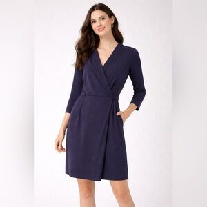 Aritzia Wilfred Women's Purple Franca Wrap Dress Size 2